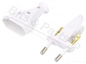 Euro plug flat 230V / 2.5A white
